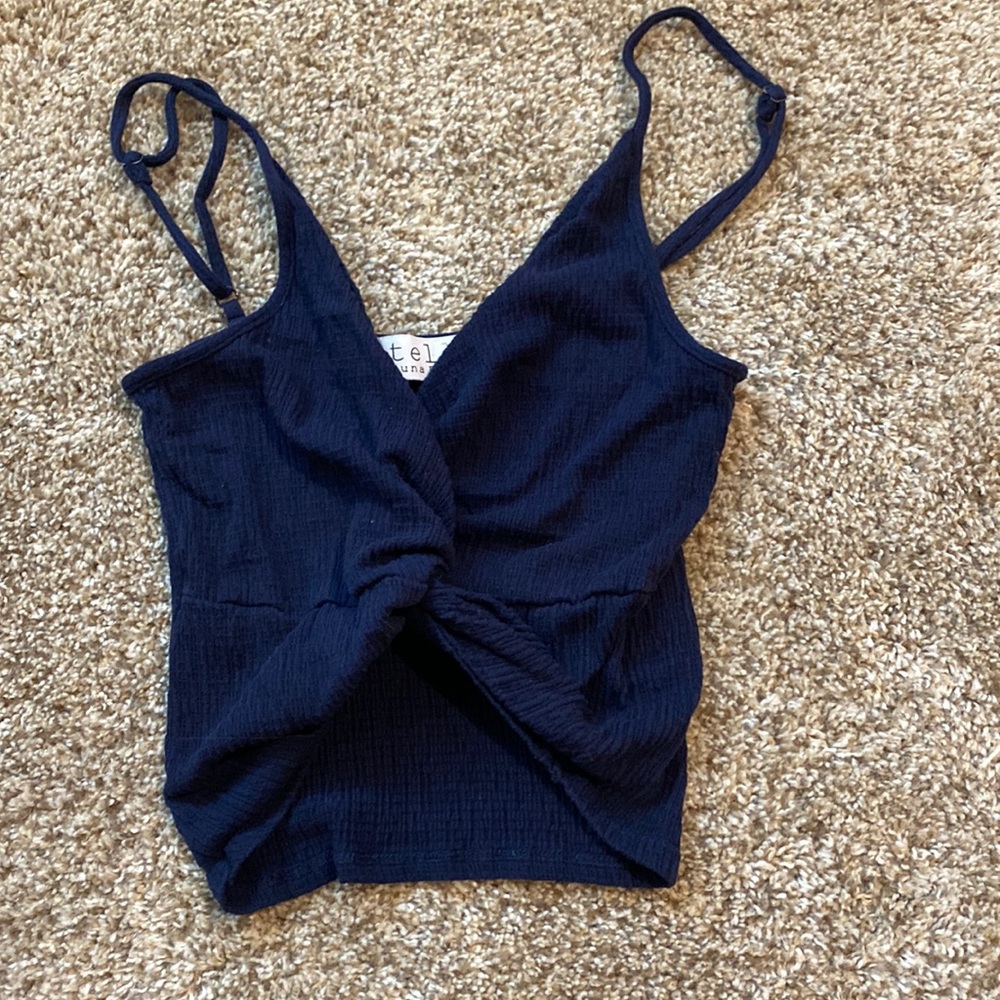 Navy blue crop